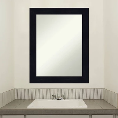22" X 28" Non-Beveled Shiplap Navy Wood Bathroom Wall Mirror - Amanti Art 9 22" X 28" Non-Beveled Shiplap Navy Wood Bathroom Wall Mirror - Amanti Art - Image 7