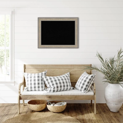 33"x25" Wood Frame Black Cork Board Fleur Champagne Silver - Amanti Art: Bulletin Board, Cork Material, Wall Mount, No Choking Hazard 6 33"x25" Wood Frame Black Cork Board Fleur Champagne Silver - Amanti Art: Bulletin Board, Cork Material, Wall Mount, No Choking Hazard - Image 4