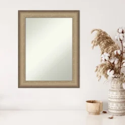 23" X 29" Non-Beveled Elegant Brushed Bronze Wall Mirror - Amanti Art 12 23" X 29" Non-Beveled Elegant Brushed Bronze Wall Mirror - Amanti Art -Amanti Art GUEST eb08bcbc 6915 410c a6c1 fb0368c1b343