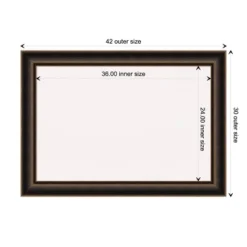 42"x30" Villa Wood Frame White Cork Board Oil Rubbed Bronze - Amanti Art: Wall Mount, Custom Crafted, Bulletin Board 20 42"x30" Villa Wood Frame White Cork Board Oil Rubbed Bronze - Amanti Art: Wall Mount, Custom Crafted, Bulletin Board -Amanti Art GUEST eb65a499 4ce8 4473 8892 9ac72c49f592