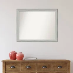 31" X 25" Non-Beveled Bel Volto Silver Wood Wall Mirror - Amanti Art -Amanti Art GUEST eb9fbf84 18e8 42f7 87ac 6ac98f61e740