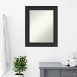24" X 30" Non-Beveled Shipwreck Black Bathroom Wall Mirror - Amanti Art -Amanti Art GUEST eca29dcf 1fc8 42fd 9d08 dcf7375b6d73
