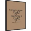 18" X 24" Words Of Wisdom IV Black - The Time Is Right By Becky Thorns Framed Canvas Wall Art Black - Amanti Art