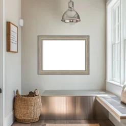 Amanti Art Fleur Champagne Silver Framed Dry Erase Magnetic Board -Amanti Art GUEST ecaeaf8f 60b9 4da1 bb6b 2f2b4d90bffb