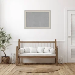 40"x28" Cottage Framed Magnetic Board White/Silver - Amanti Art: Wall Mount, Metal, Home & Office Decor -Amanti Art GUEST ecb26a8b 7357 410b a94f 250a30e76480