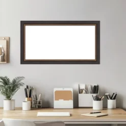 Amanti Art 15"x27" Ashton Black Framed Magnetic Dry Erase Board -Amanti Art GUEST ed942d65 25a4 41bf 8843 c634e839fec6