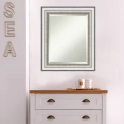 21" X 25" Salon Framed Wall Mirror Silver - Amanti Art -Amanti Art GUEST eded057e 44ce 4762 94ca eaabe650e81c