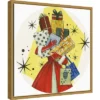 16" X 16" Vintage Christmas Gifts By Grace Popp Framed Canvas Wall Art - Amanti Art -Amanti Art GUEST ee574b98 302f 4ea0 a9eb da9f40e8a239