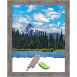 Amanti Art Pinstripe Plank Grey Narrow Picture Frame -Amanti Art GUEST ee682b51 e119 40e6 83bb 09151ef983d4