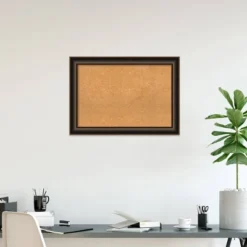 42"x30" Villa Wood Frame Natural Cork Board Oil Rubbed Bronze - Amanti Art: Wall Mount, Custom Crafted, Home & Office Decor -Amanti Art GUEST ee7d5516 db74 412e ad90 4d3375c7b496