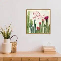 16" X 16" Christmas Cactus I Feliz Navidad By Grace Popp Framed Canvas Wall Art - Amanti Art 11 16" X 16" Christmas Cactus I Feliz Navidad By Grace Popp Framed Canvas Wall Art - Amanti Art -Amanti Art GUEST eed55c52 6b60 4db9 be54 68ead8c07333