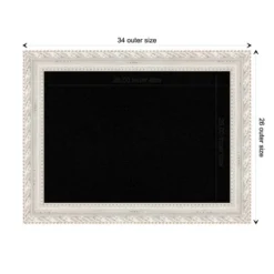 34"x26" Opera Wood Frame Black Cork Board Off-White - Amanti Art -Amanti Art GUEST ef1a6c81 2aa4 45e0 9f86 5a7227c19101