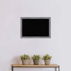 26"x18" Edwin Wood Frame Cork Board - Amanti Art -Amanti Art GUEST ef785eb1 ef42 4ede 8990 1f868fbed8ff