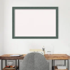 Amanti Art 39"x27" Upcycled Wood Frame White Cork Board Teal/Gray : Wall Mounted, Bulletin Board -Amanti Art GUEST efb5917b ba24 4602 b3aa b9e77f86d80d