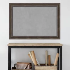 Amanti Art Rustic Pine Brown Framed Magnetic Board 41 X 29 In. -Amanti Art GUEST efd0acd7 6af0 4c5b add2 341ad041e460