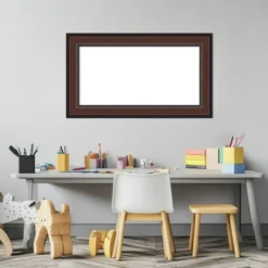 Amanti Art Harvard Walnut Framed Dry Erase Magnetic Board -Amanti Art GUEST f0000111 ed9a 47cf 9346 f6b8aa5c48b2