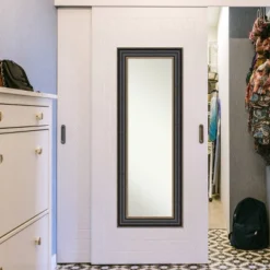 Thomas Bronze Framed Full Length On The Door Mirror Black - Amanti Art -Amanti Art GUEST f0623a0f 2717 4b66 baf7 c957c50f7255