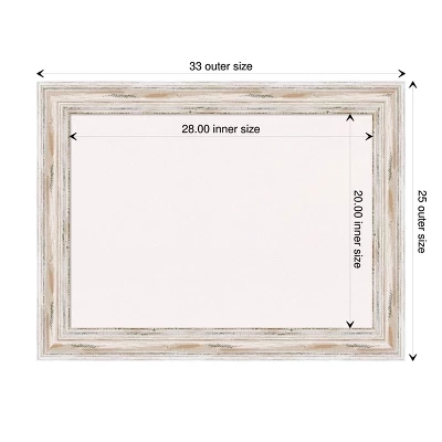 Amanti Art Alexandria Wood Framed Corkboard, White Cork 5 Amanti Art Alexandria Wood Framed Corkboard, White Cork - Image 3
