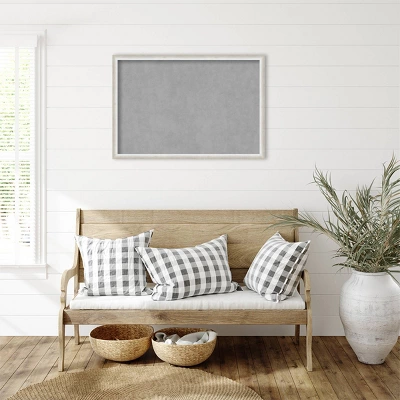 38"x26" Two Tone Framed Magnetic Board Silver - Amanti Art: Real Wood, Wall Mount, Office & Home Decor 6 38"x26" Two Tone Framed Magnetic Board Silver - Amanti Art: Real Wood, Wall Mount, Office & Home Decor - Image 4