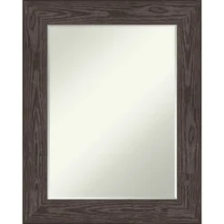 Amanti Art Bridge Petite Bevel Wood Bathroom Wall Mirror -Amanti Art GUEST f1d57f1a 4e35 4dfc a870 26a01cea1ed6