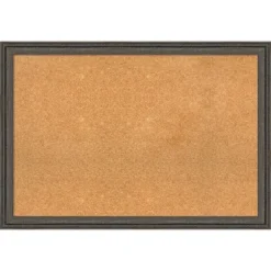 39"x27" Upcycled Wood Frame Cork Board With Wall Mount - Amanti Art: Custom Framing, Bulletin Board -Amanti Art GUEST f2fb28e3 6329 4930 ad2f 5fcc2508c35f