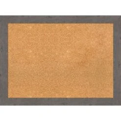 Amanti Art Rustic Plank Narrow Framed Corkboard, Natural Cork -Amanti Art GUEST f34917ef b02b 4d78 b1f1 21ca951ba2a8