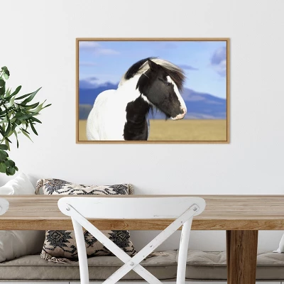 23" X 16" Icelandic Horse By Peter Langer Danita Delimont Framed Canvas Wall Art - Amanti Art 6 23" X 16" Icelandic Horse By Peter Langer Danita Delimont Framed Canvas Wall Art - Amanti Art - Image 4