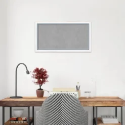 26"x14" Morgan Framed Magnetic Board White/Blue - Amanti Art -Amanti Art GUEST f427a3fd 46cf 4021 8dbb 79f887931c57