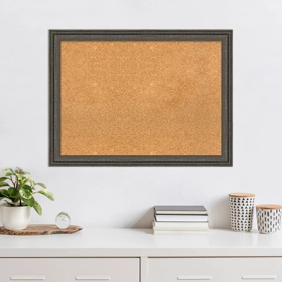 31"x23" Upcycled Wood Frame Cork Board For Wall, Bulletin - Amanti Art 10 31"x23" Upcycled Wood Frame Cork Board For Wall, Bulletin - Amanti Art - Image 8