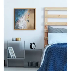 16" X 16" Hi Summer (Beach) Framed Canvas Wall Art - Amanti Art -Amanti Art GUEST f5033b5f 5612 4a6d b725 eafa695f3dd7