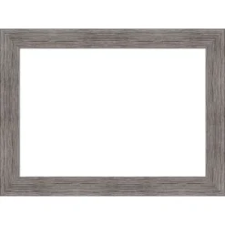 Amanti Art Pinstripe Plank Grey Narrow Framed Dry Erase Magnetic Board -Amanti Art GUEST f624ab97 d682 4edd 8a70 9c080791a476