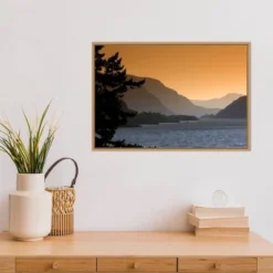 23" X 16" Scenic View Of The Columbia River Gorge By David Frazier Danita Delimont Framed Canvas Wall Art - Amanti Art -Amanti Art GUEST f6c9c6a9 81ef 4d34 8805 6447d20f3d60