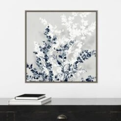 22" X 22" Blue Spring II By Isabelle Z Framed Canvas Wall Art Gray Wash - Amanti Art -Amanti Art GUEST f75c85fa 7716 4f12 8d80 1dd3edd4bb6b