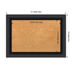 Amanti Art Nero Black Wood Framed Corkboard, Natural Cork 11 Amanti Art Nero Black Wood Framed Corkboard, Natural Cork -Amanti Art GUEST f7d54918 48cd 4dc0 b53d 4a31c77e039b