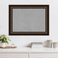 34"x26" Villa Framed Magnetic Board Oil Rubbed Bronze - Amanti Art: Metal, Wall Mount, No Choking Hazard -Amanti Art GUEST f870d285 8347 4992 b559 c36751148ef7