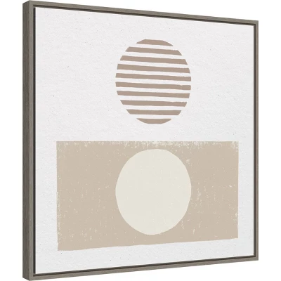 22" X 22" Reflection II Neutral By Moira Hershey Framed Canvas Wall Art Gray Wash - Amanti Art 3 22" X 22" Reflection II Neutral By Moira Hershey Framed Canvas Wall Art Gray Wash - Amanti Art