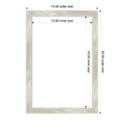 Amanti Art Crackled Metallic Narrow Framed Dry Erase Magnetic Board -Amanti Art GUEST f955ecec 4ed7 400a 9169 78db88ffa4a6