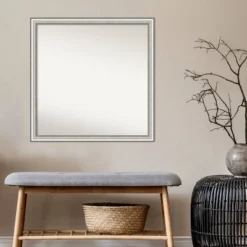 29" X 29" Non-Beveled Salon Silver Narrow Bathroom Wall Mirror - Amanti Art 15 29" X 29" Non-Beveled Salon Silver Narrow Bathroom Wall Mirror - Amanti Art -Amanti Art GUEST f9d30a87 3c9d 4f46 9d32 fcd034c0e1dc