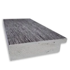 19" X 53" Bark Rustic Framed On The Door Mirror Gray - Amanti Art