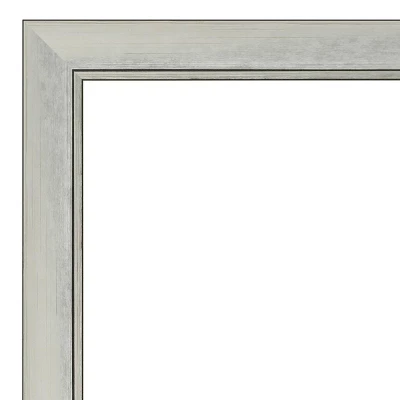 42" X 31" Non-Beveled Flair Patina Bathroom Wall Mirror Silver - Amanti Art 4 42" X 31" Non-Beveled Flair Patina Bathroom Wall Mirror Silver - Amanti Art - Image 2