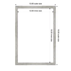 Amanti Art Shiplap White Narrow Framed Dry Erase Magnetic Board -Amanti Art GUEST faaf0afb 0935 48ee b99e 8959d621d665