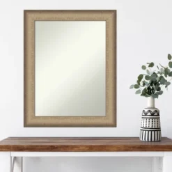 23" X 29" Non-Beveled Elegant Brushed Bronze Wall Mirror - Amanti Art 15 23" X 29" Non-Beveled Elegant Brushed Bronze Wall Mirror - Amanti Art -Amanti Art GUEST fca10036 0dda 45a6 9329 4afe347ebc0c
