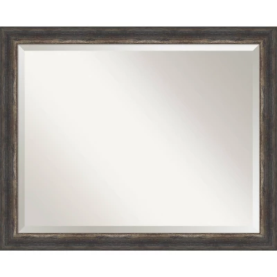 Bark Rustic Framed Bathroom Vanity Wall Mirror Charcoal - Amanti Art 15 Bark Rustic Framed Bathroom Vanity Wall Mirror Charcoal - Amanti Art - Image 13